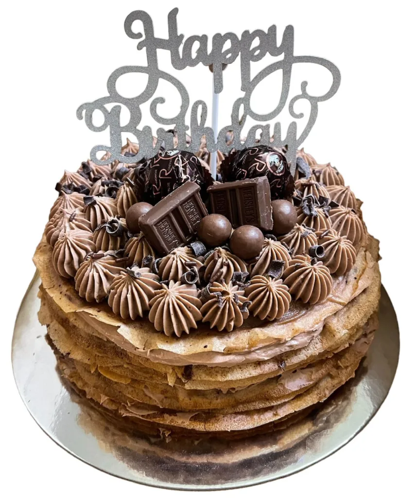 8” Nutella/Chocolate Crepe cake …$85